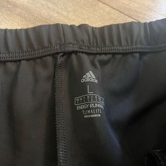 Adidas Black Athletic Workout Joggers‎ Men Large Bin I-18 - Picture 4 of 5